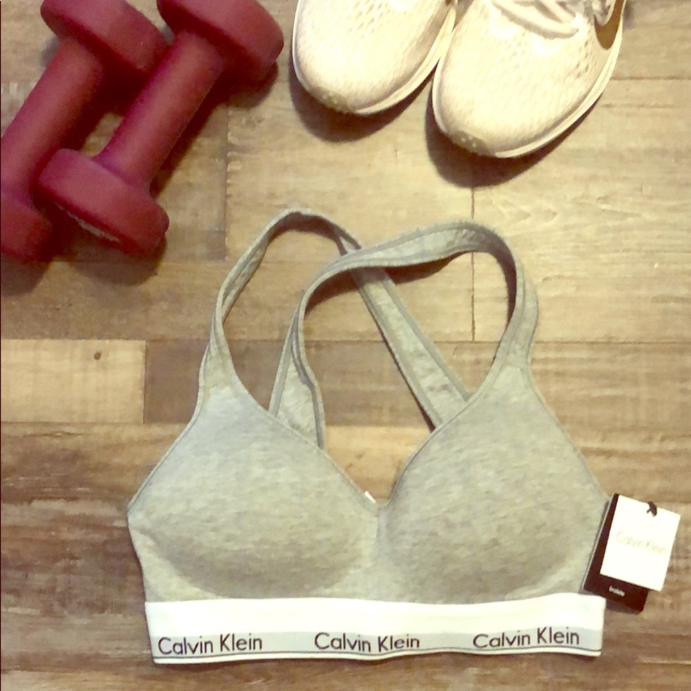 CK cross back bralette